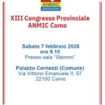 Locandina XIII Congresso provinciale ANMIC Como - 7 febbraio 2026
